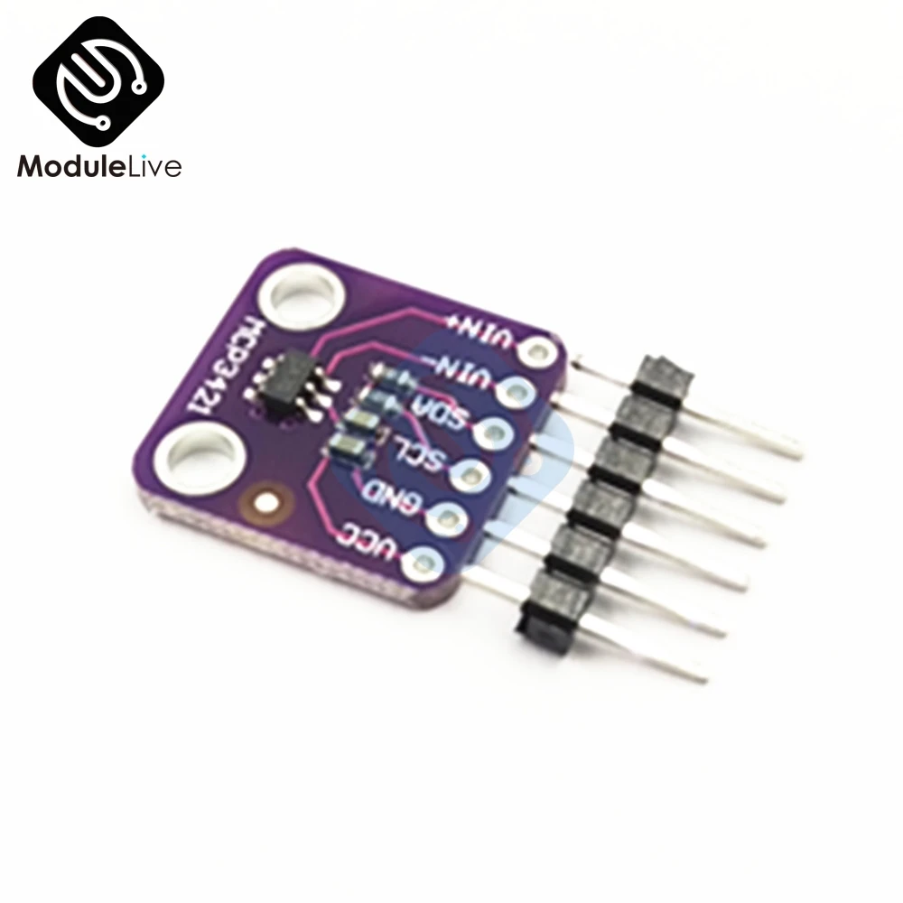 MCP3421 I2C IIC SOT23-6 delta-sigma ADC оценочная плата для модуля последовательного анализатора