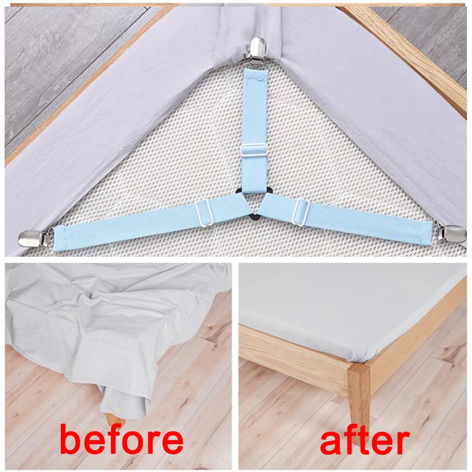 Регулируемые эластичные зажимы для простыни угловые захваты матраса крепеж