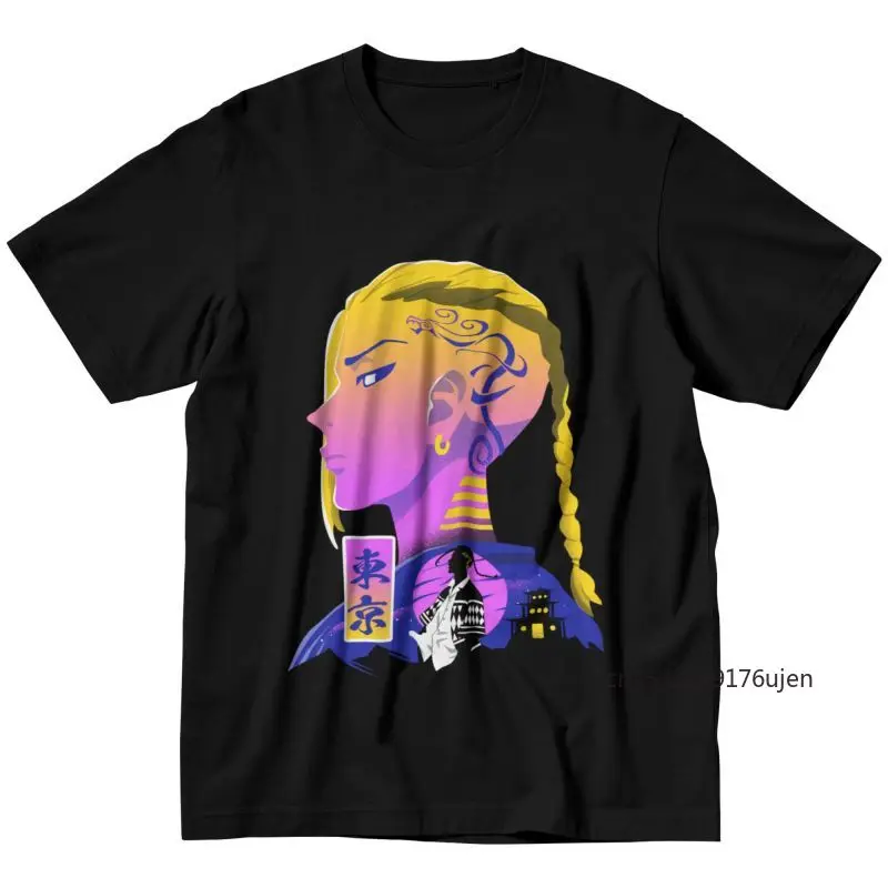 

Tokyo Revengers Cyber Draken T Shirts Short Sleeve Tshirts Trendy T-shirt Leisure Japanese Anime Manga Tee Clothing