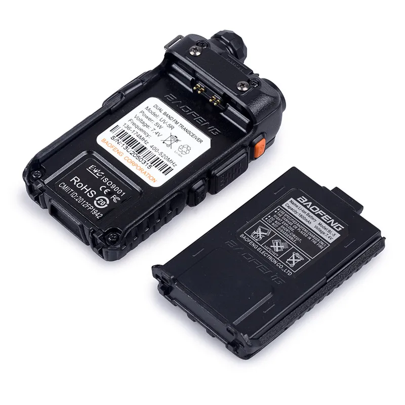 walkie talkie baofeng uv 5r transceiver 5w vhf uhf portable professional cb radio station baofeng uv 5r hunting ham radio free global shipping