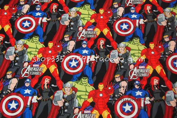140X100 см Marvel супер герой мстители хлопок пятностойкая ткань для девочки пошив одежды пэчворк DIY шитье
