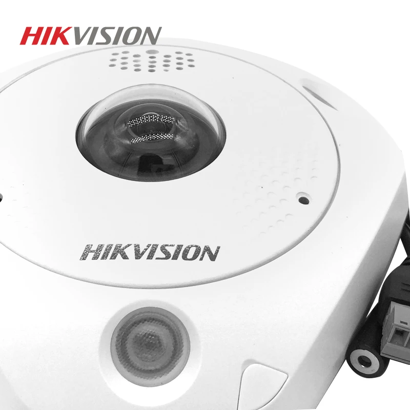 HIKVISION DS 2CD63C2F IS китайская версия 12MP Fisheye View IP камера поддерживает ONVIF SD карту PoE IR 360