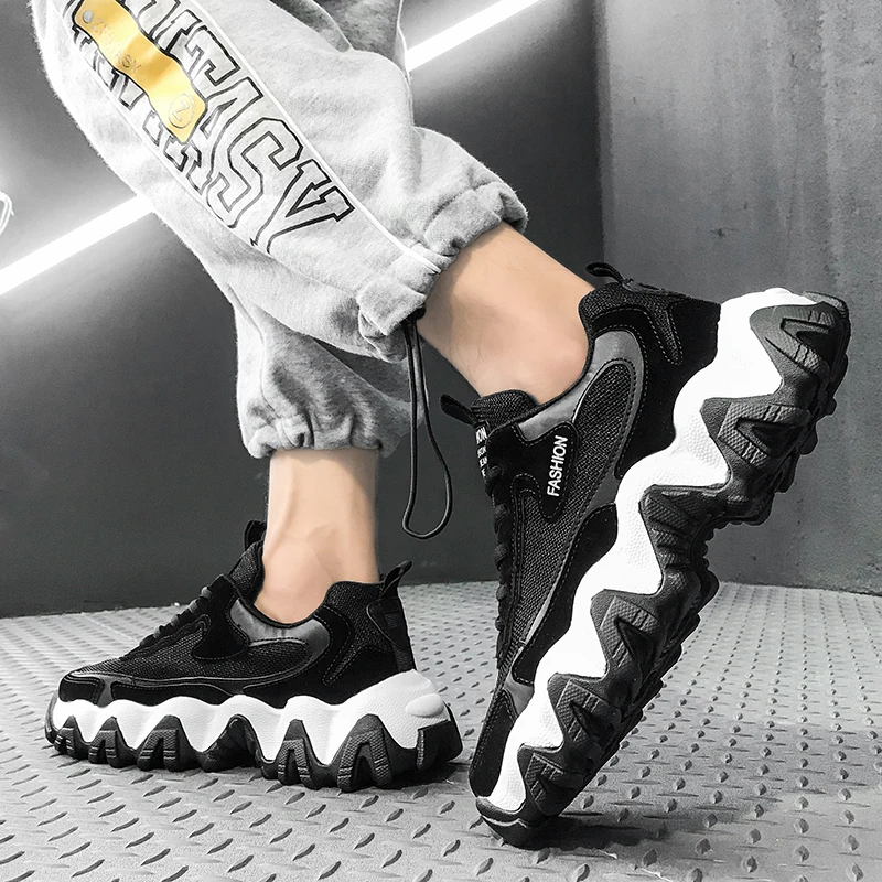 

men Comfortable shoes casual men sneakers Mesh Breathable Walking Lightweight Sneakers Black Footwear Lace-Up Running Shoes