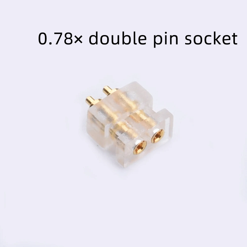 New  0.78 Double Needle Socket Ue TF10 QDC Socket Female Diy Custom High-end Headphone Cable Accessories Pin Plug