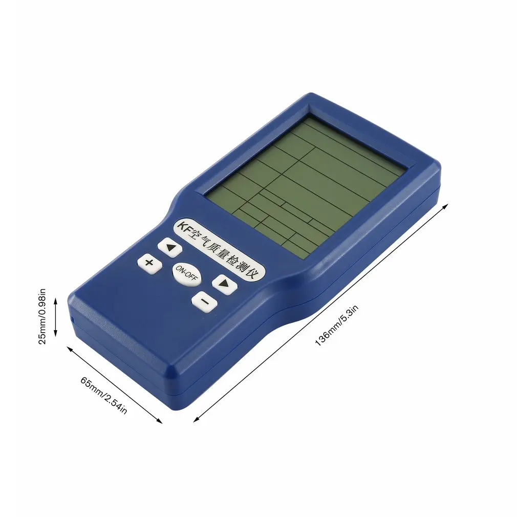 Портативный цифровой детектор фольмадегита HCHO/TVOC/CO2 газовый тестер AQI анализатор