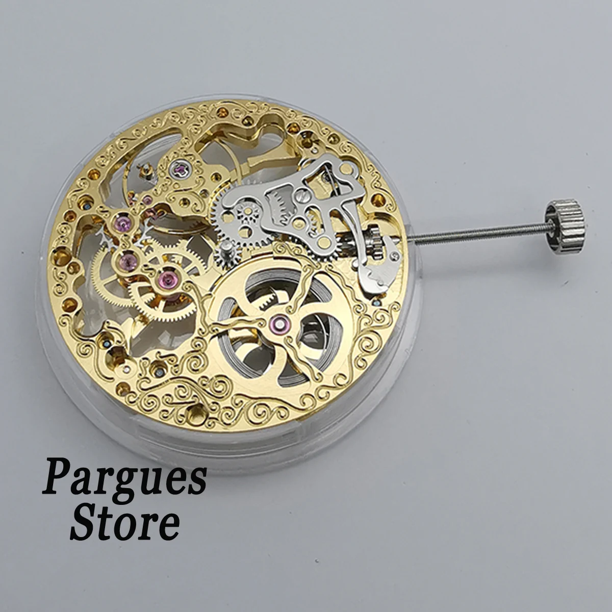 Часы наручные 17 Jewels ST3600 золотистые механические с ручным заводом механизмом 6497