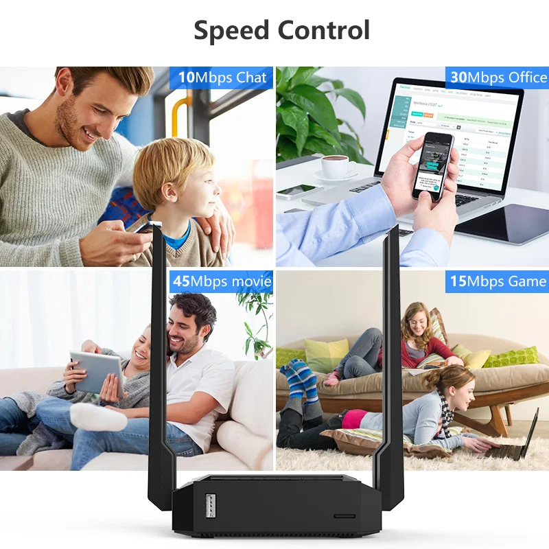Wiflyer WE3826 300 Мбит/с Беспроводной Wi Fi маршрутизатор сильный и стабильный сигнал