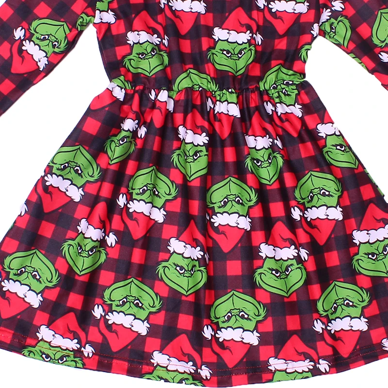 Новое поступление платье для маленьких девочек осенне-зимнее детское красное