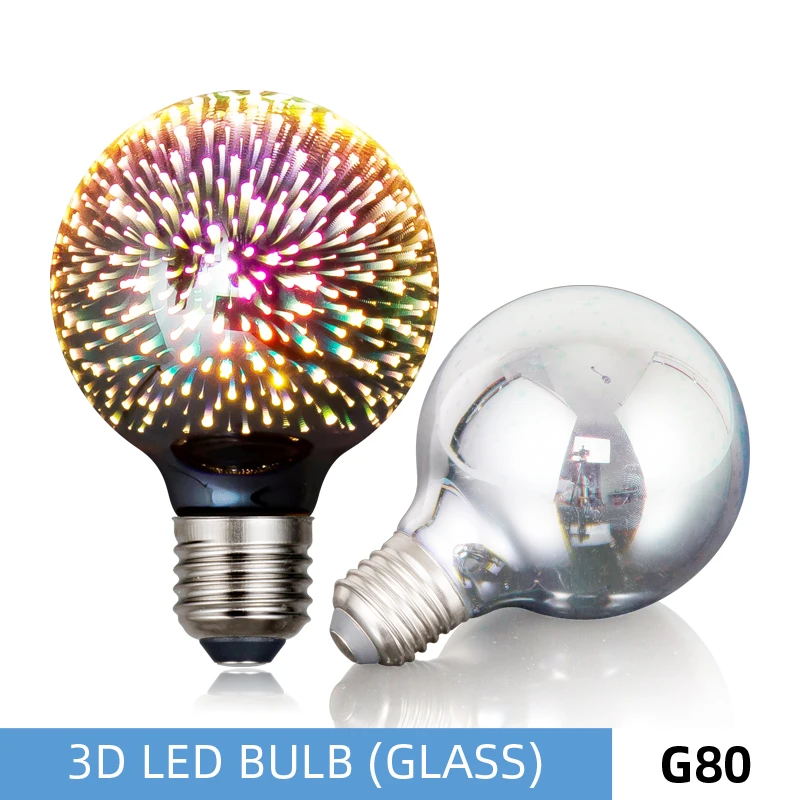 

Светодиодная лампа Волшебные красочные 3D RGB праздничные лампы