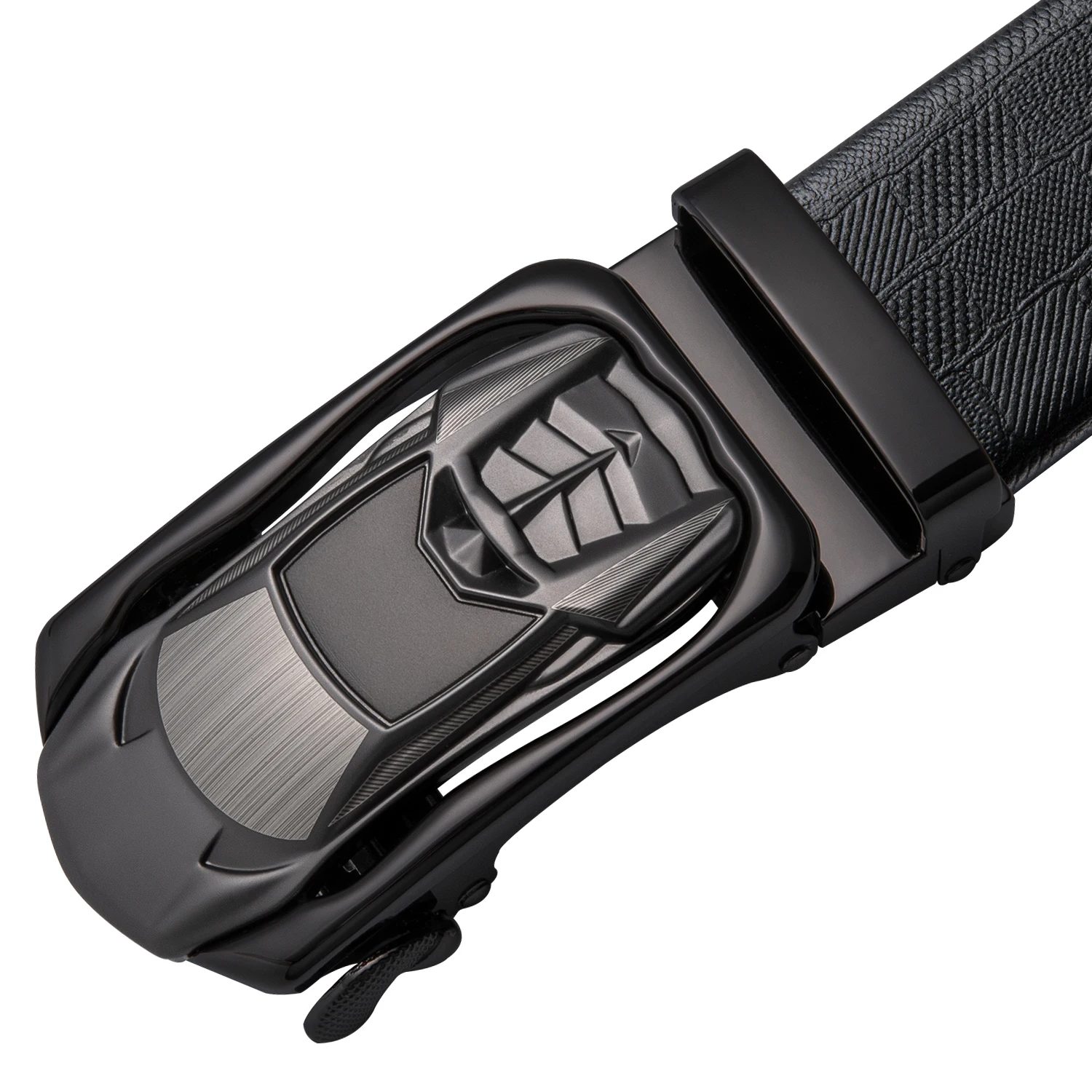 

Hi-Tie Brand Mens Belts Luxury Designer Black Genuine Leather Automatic Buckle Belts for Men Waist Belt Strap for Jeans