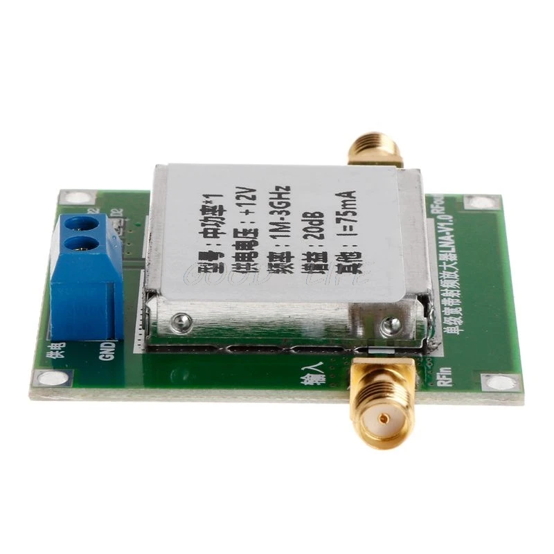 

1-3000MHz 2.4GHz 20dB LNA RF Broadband Low Noise Amplifier Module UHF HF VHF