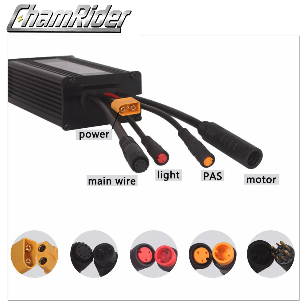 Контроллер электровелосипеда водонепроницаемый сочленитель 36 в 48 500 Вт 22A 9 Mosfet