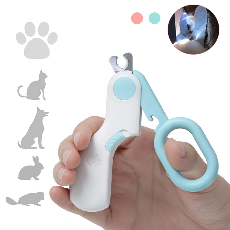 

LED Light Cat Cutter Scissors Professional Dog Nail Clipper Pet Nail Clipper for Dogs Cat Grooming Claw Scissors Dog Products