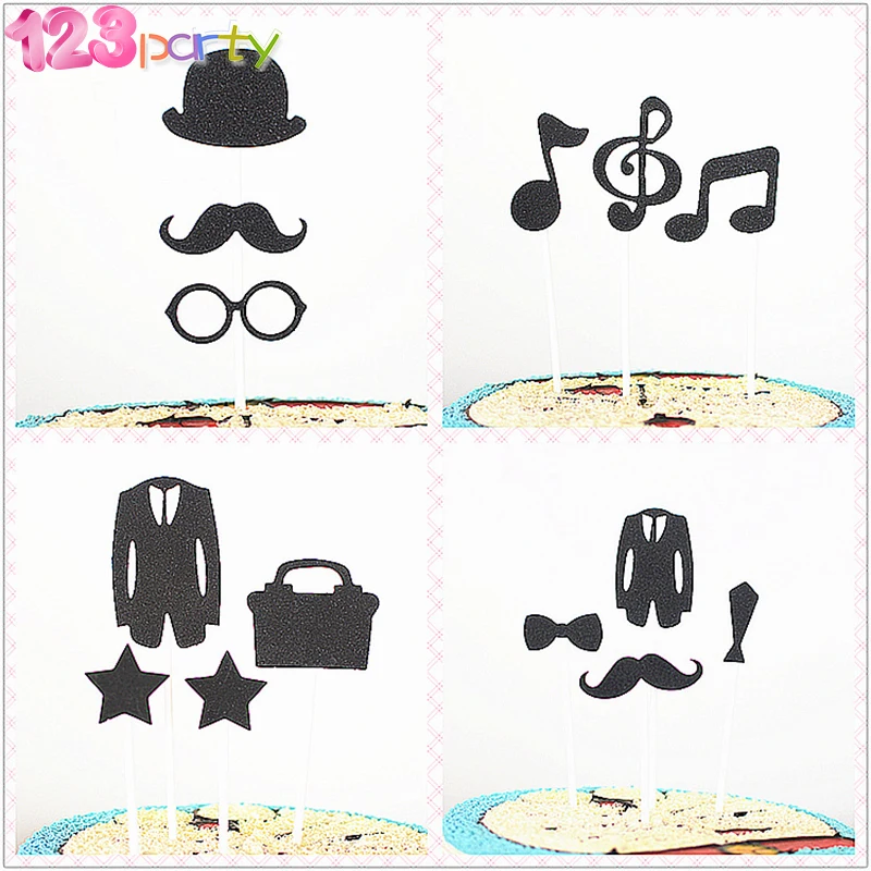 4 компл усы музыка украшение для торта на день рождения тему &quotЛошадки