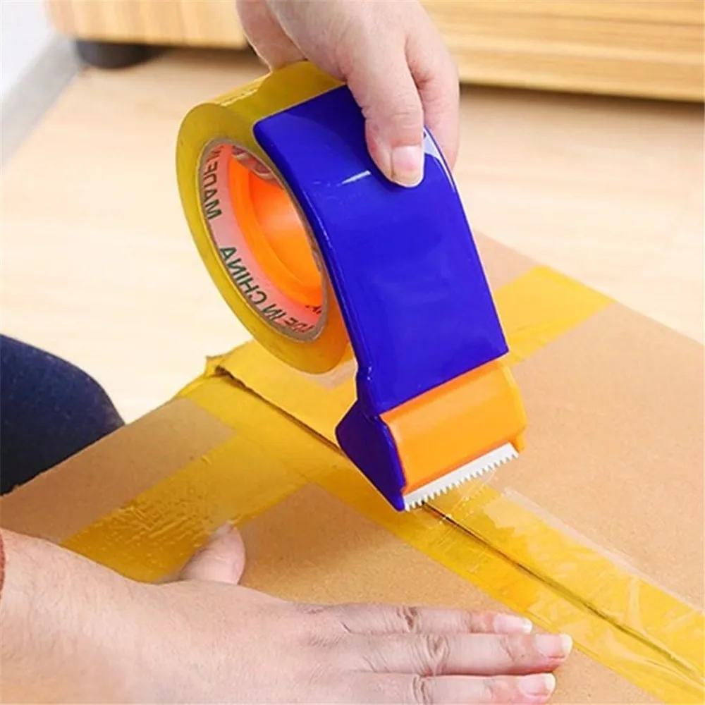 Plastic Sealing Packer Tape Dispenser Packaging Parcel 48mm Width Roller Cutter Holder Manual Packing Machine | Канцтовары для