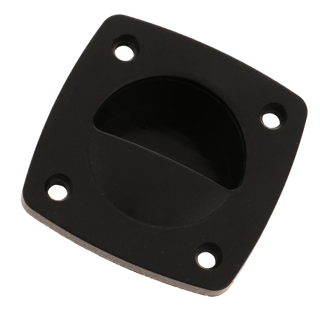 Черная пластиковая ловушка дверное кольцо Вытяжная ручка для дверных закладок в