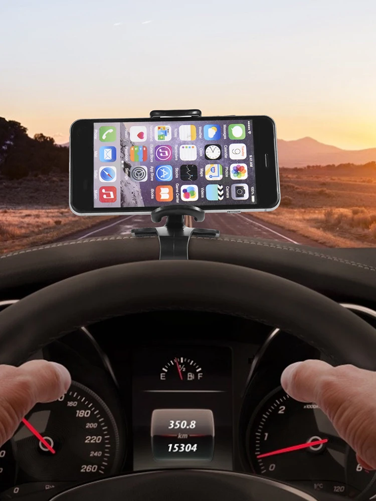 

New Car Mobile Phone Holder Universal Clip-on Phone Bracket Cell Phone GPS Support Car Interior Accessories 2021