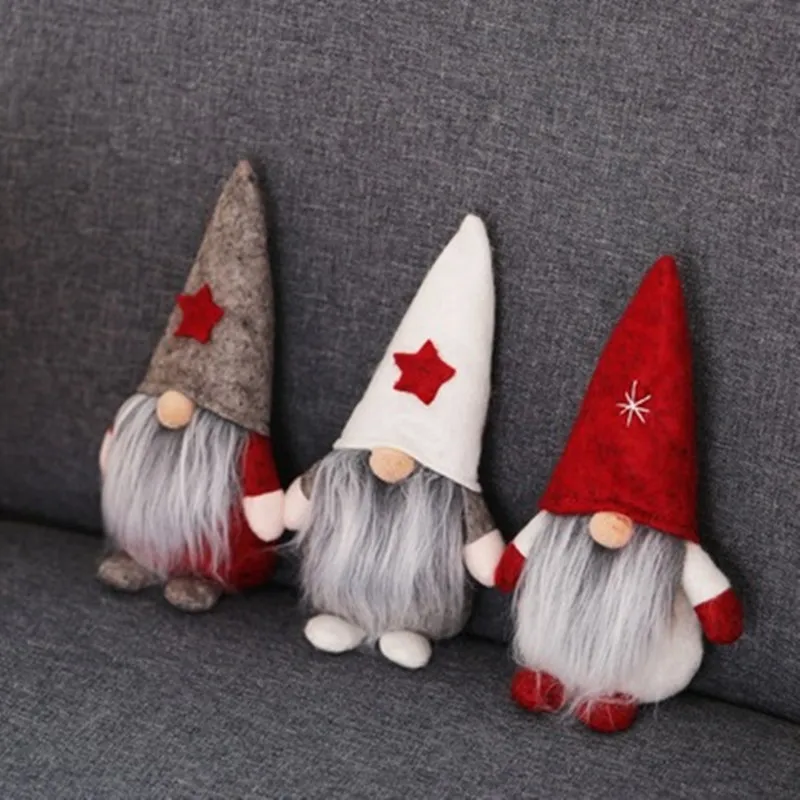 

Noel Decoration 2021 Forest Elderly Smiling Face Doll Faceless Baby Santa Claus Doll DecorationXmas NatalNew Year 2022 Xmas Gift