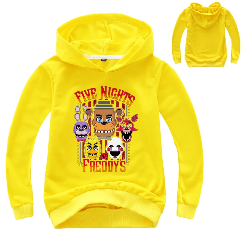 Розничная продажа! Новая футболка с принтом пять ночей детские толстовки