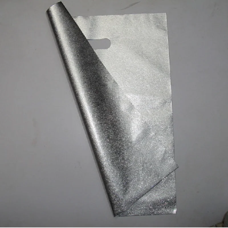 50 шт. серебристые алюминиевые подарочные пакеты для одежды|Подарочные сумки и