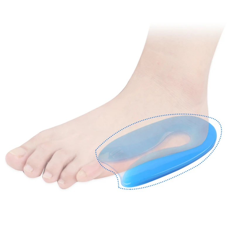 Unisex Gel Heel Cushion Pad U-shape Heel Cup Heel spur insole Pain Relief Heel Protectors for Plantar Fasciitis Insert
