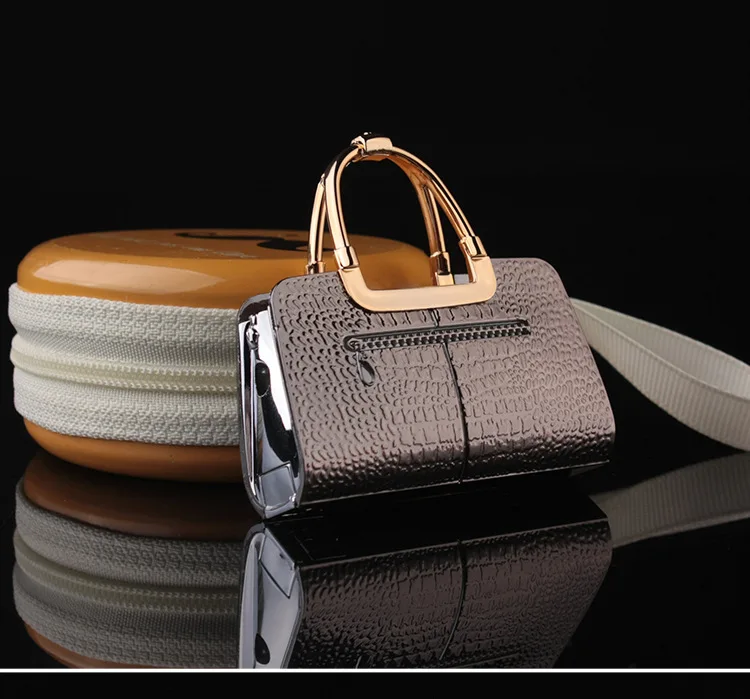 

2021 New Creative Hand Bag Compact Jet Butane Lighter Handbag Inflatable Gas Cigarette Lighter No Gas