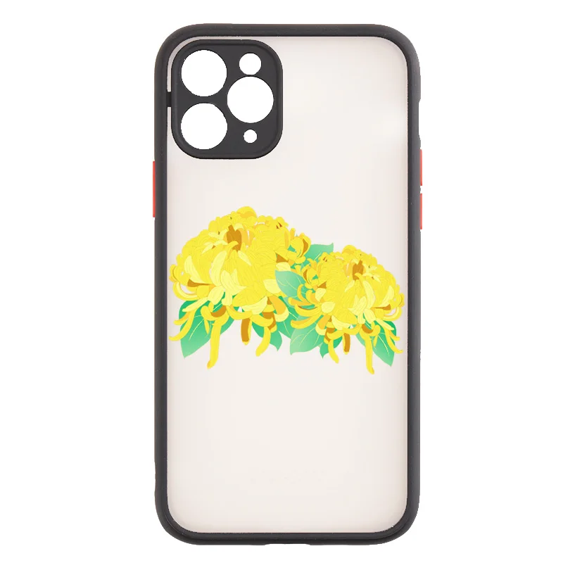 

Flowers Back Phone Cases For Apple iPhone 11 Pro Max 12 Mini 7 6 6S 8 Plus SE 2020 X XR XS Hard Matte Back Covers Drop Shippping