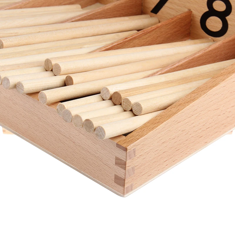 

Montessori Math Toys Mathematics Montessori Materials Educational Wooden Spindle Box Early Learning Training Toy UB0663H