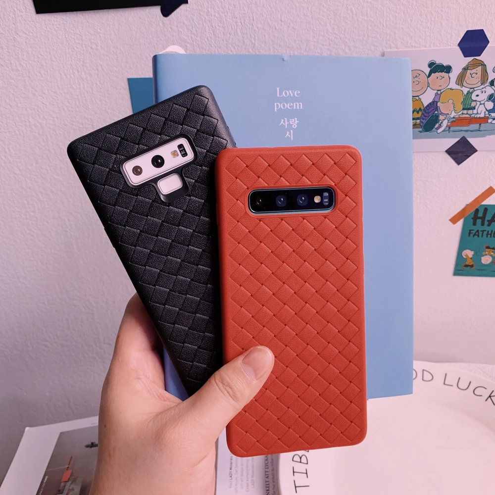 Силиконовый чехол для Samsung Galaxy S8 S9 S10 S10e S20 Ultra Note 8 9 10 J4 J6 A8 Plus A21s плетеная сетка