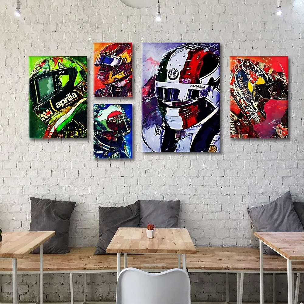 

Canvas Painting CARLOZ SAINZ Posters and Prints Wall Art Picture for Living Room Decor No Frame