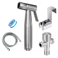 tank hooked wall mounted toilet bidet faucet stainless steel brushed hand bidet sprayer hand shower head accessories complete