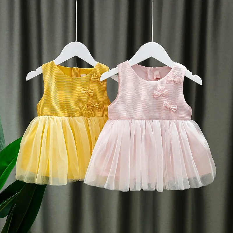 Детское летнее платье без рукавов на возраст 0-2 года | Мать и ребенок