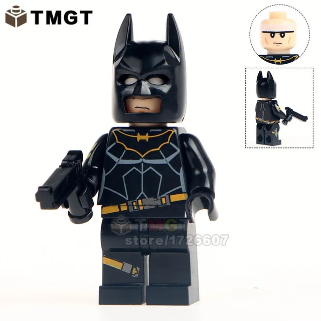 Сливовый Одиночные кубики «Бэтмен» Red Son Batman-Tire Armor темные ночи: металлические беспощадные летучие мыши, которые смеются, строительные блоки, игрушки для детей - Цвет: Сливовый
