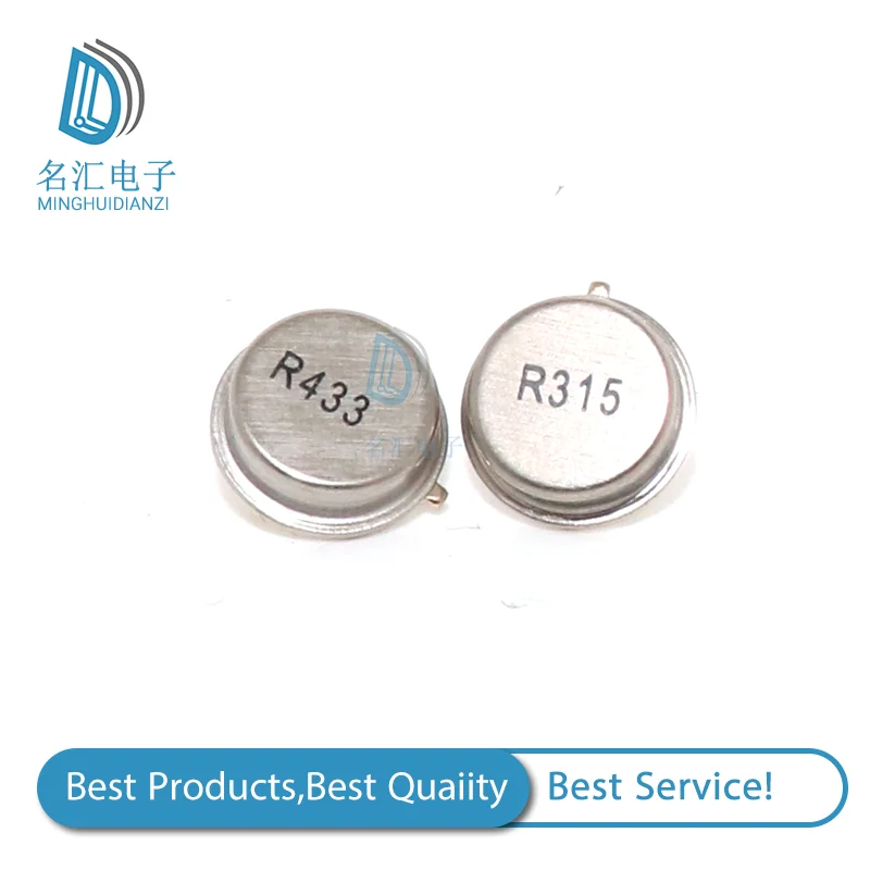 5 шт. 315 433 мгц резонатор кварцевый осциллятор R315A R433A с сквозными отверстиями