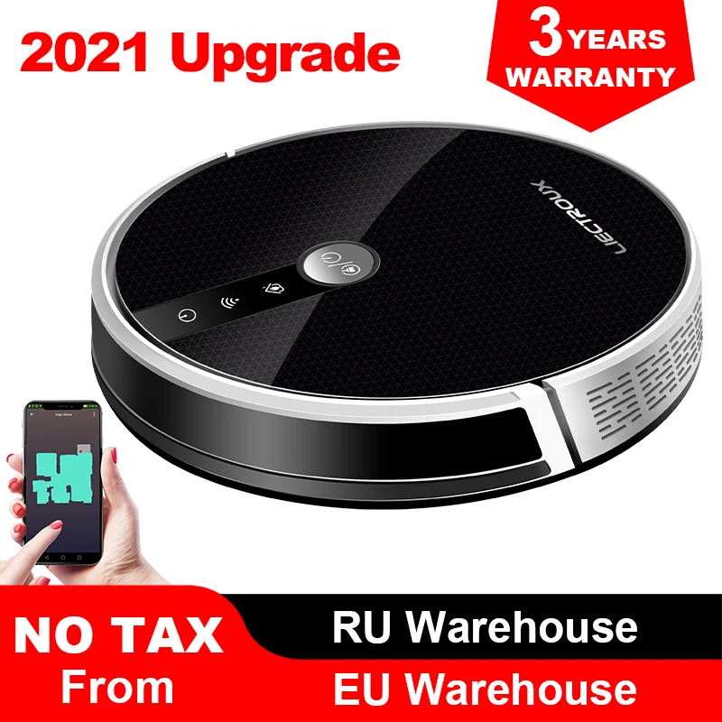 

LIECTROUX C30B Robot Vacuum Cleaner Map Navigation,WiFi App,4000Pa Suction,Smart Memory,Electric WaterTank,Wet Mopping,Disinfect