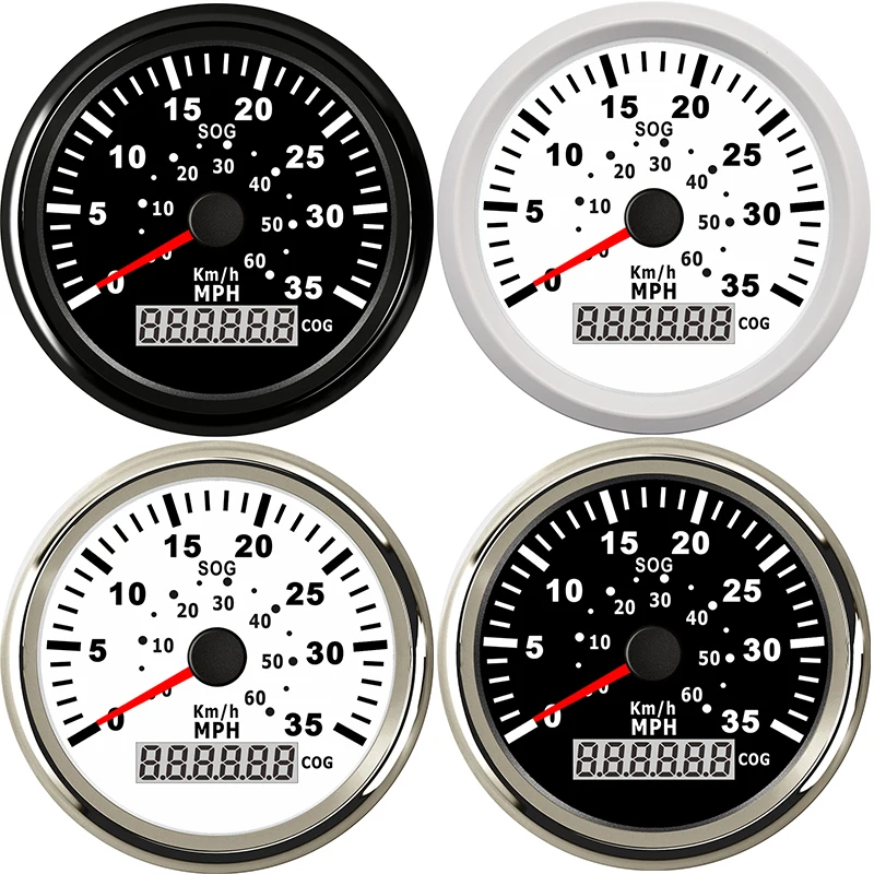 Цифровой GPS Спидометр для лодки 85 мм одометр морского грузовика яхты