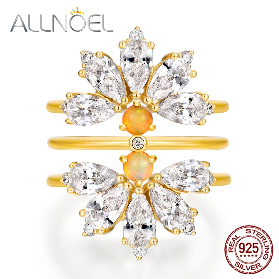 ALLNOEL креативный дизайнерский свадебный набор натуральный опал бирюза