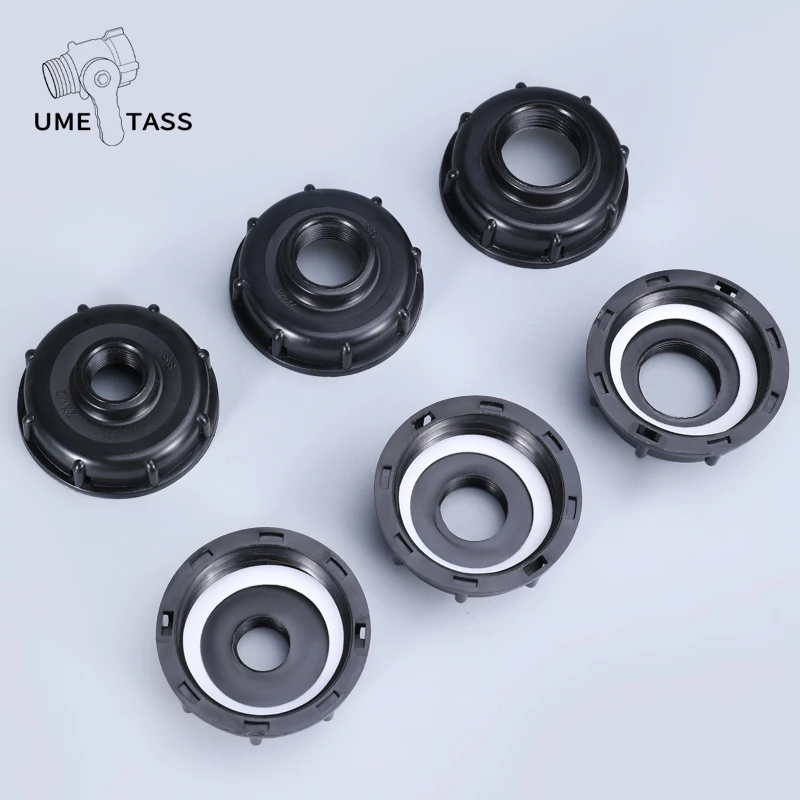 

S60*60 to 1/2'' 3/4'' 1'' Coarse Thread IBC Tank Adapter Garden Hose Splitte Fittings for Faucet Valve Hose