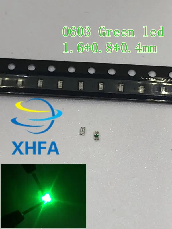 4000 шт. SMD 0603 светодиодный диодный светильник светодиоды изумрудно зеленый Esmeralda