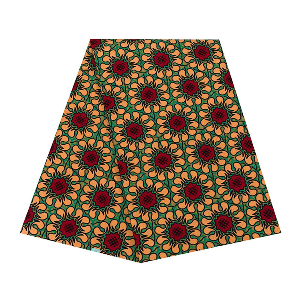 1 ярд цветочный узор Африканский воск 100% полиэстер восковая ткань оптовая