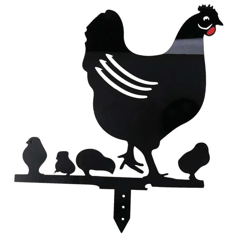 Силуэт животного петуха силуэт курицы тени стены открытый двор Декор садовый