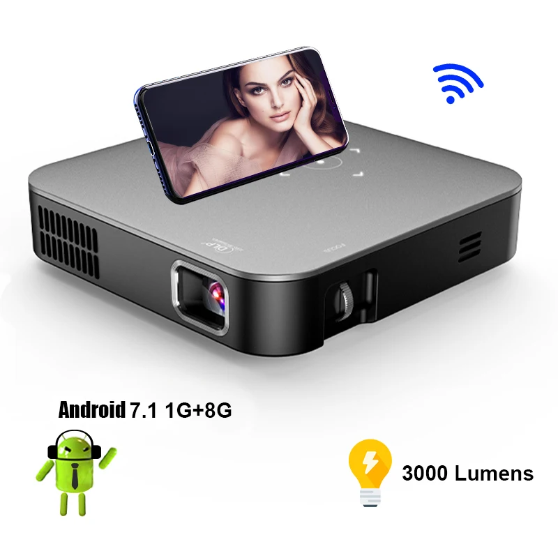 Портативный мини-проектор PR450011 Android 4k Wi-Fi проектор для домашнего кинотеатра 1080P
