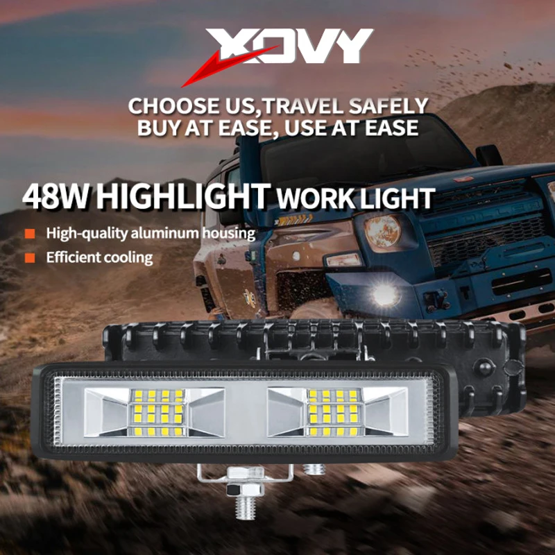 2 светодиодный 4 шт. Светодиодная светильник вая балка 18/48 Вт 8000 лм щение аемая