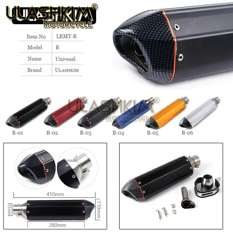Motorcycle Exhaust Escape Muffler Middle Contact Pipe Full System Slip on For KAWASAKI ZX 10R ZX10R ZX-10R 2008 2009 2010 |