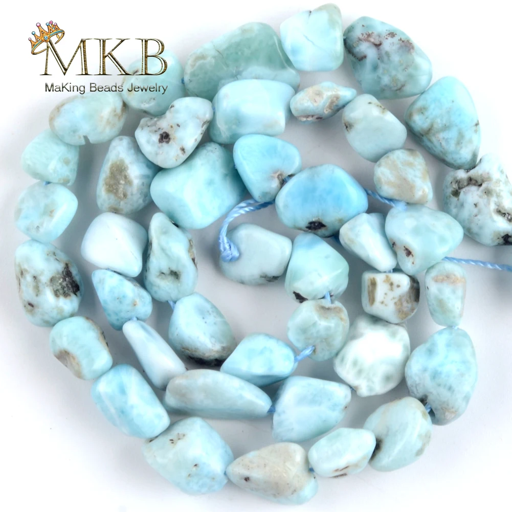 8-10 мм нестандартные бусины из натурального лиримарного камня синего Агата для