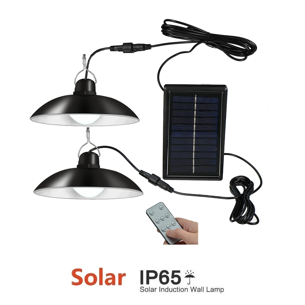 

Retro Lampshade Solar Pendant Chandelier solar lamp Wireless Street light Charge Outdoor Security Garden Night Decoration Lumina