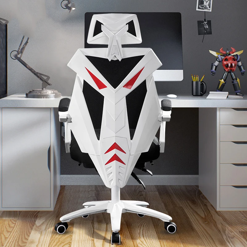 

Modern Computer Home Office Chair Fashion Minimalist Mesh Seat Recliner Swivel Boss Lunch Break Game Gaming Chair Metal 2021