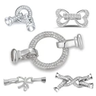 Застежки-коннекторы из меди и циркония для изготовления ювелирных изделий