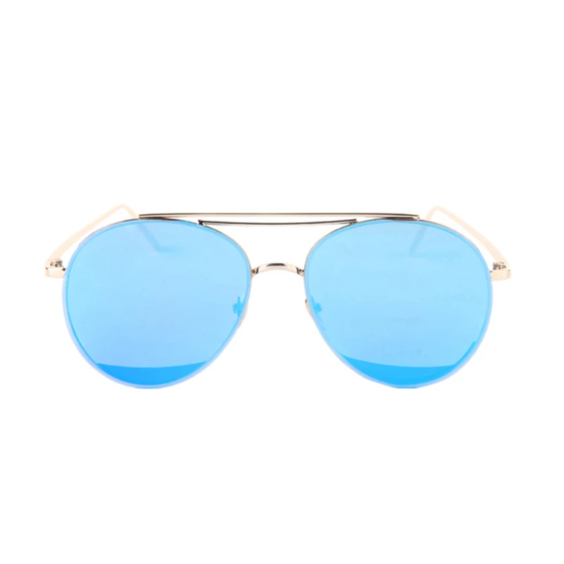 Винтажные круглые солнцезащитные очки со светоотражающим покрытием модные