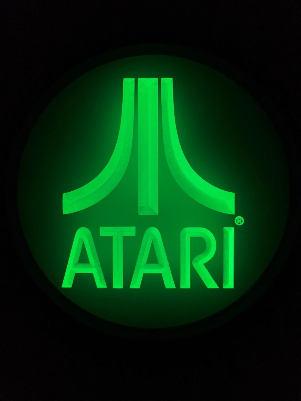 Игровой ПК-логотип E022 Atari Подарочный дисплей светодиодный неоновый Световой знак